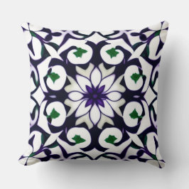 対称華美花柄 クッション