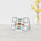 対称 カード (黄色い花)