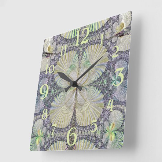 対称(十分に番号が付いている) スクエア壁時計 (傾斜)