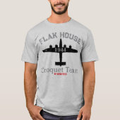 対空砲火ハウス・クロッケー・チームB-24 Tシャツ (正面)