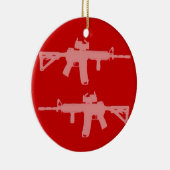 対等な銃権ar15 セラミックオーナメント (右)