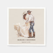 対素朴対結婚数 スタンダードカクテルナプキン (正面)