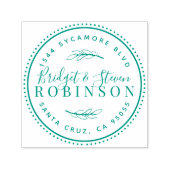 対結婚した対 |スクリプト素朴差出人住所 セルフインキングスタンプ (デザイン)