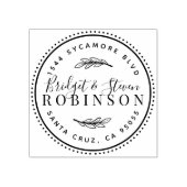 対結婚した対 |スクリプト素朴差出人住所 ラバースタンプ (インプリント)