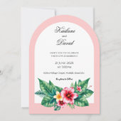 対結婚ポートレートのアーチ 招待状 (正面)