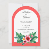 対結婚ポートレートのアーチ 招待状 (正面)