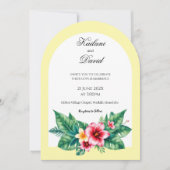 対結婚ポートレートのアーチ 招待状 (正面)