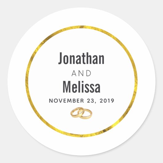 対結婚対テンプレート ラウンドシール (正面)