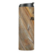 対角の木板*パーソナライズ* タンブラー (回転左)