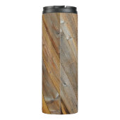 対角の木板*パーソナライズ* タンブラー (裏面)