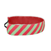 対角の緑と赤ストライプの アスレチックヘッドバンド (左)