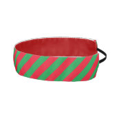 対角の緑と赤ストライプの アスレチックヘッドバンド (右)