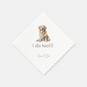 対角カスタムペットズ結婚ナプキン スタンダードカクテルナプキン (角)