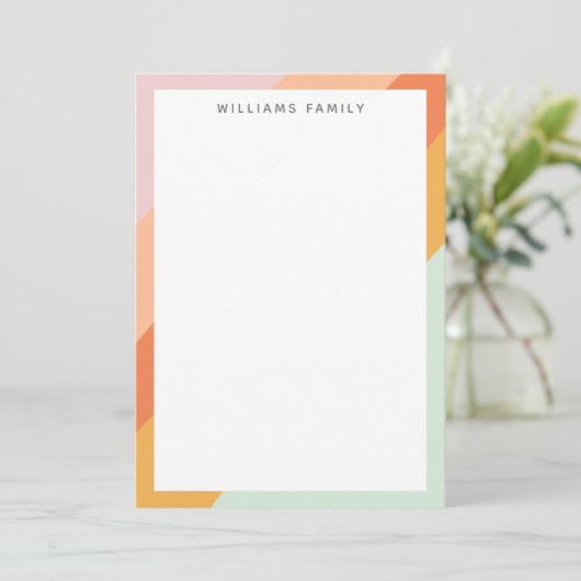 対角カラフルレトロストライプスウィートキャンディパステル (スタンド正面)