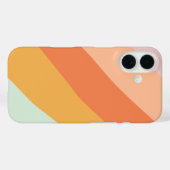 対角カラフルレトロストライプスウィートキャンディパステル Case-Mate iPhoneケース (裏面 (横))