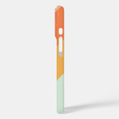 対角カラフルレトロストライプスウィートキャンディパステル Case-Mate iPhoneケース (裏面 / 左)