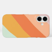 対角カラフルレトロストライプスウィートキャンディパステル Case-Mate iPhoneケース (裏面 (横))