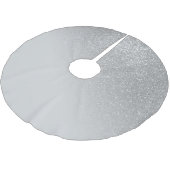 対角グレー銀グリッター勾配グラデーション ブラッシュドポリエステルツリースカート (アングル)