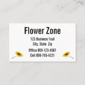 対角スタックひまわり 名刺 (裏面)