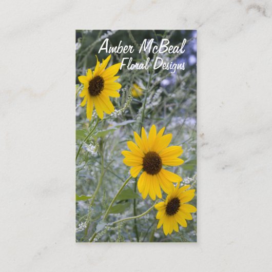 対角スタックひまわり 名刺 (正面)