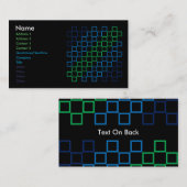 対角ストライプのカラースペクトルbカード 名刺 (正面/裏面)