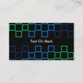 対角ストライプのカラースペクトルbカード 名刺 (裏面)