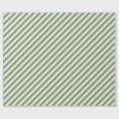 対角ストライプクリスマスセージオフ白 ラッピングペーパー (フラット)