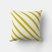 対角ストライプチャートレイズ及びアイボリーデザイン枕 クッション (裏面)