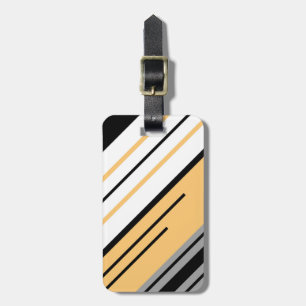 対角ストライプデザイン ラゲッジタグ
