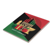 対角ストライプハッピークワンザ タイル (側面)