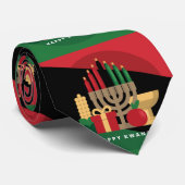 対角ストライプハッピークワンザ ネクタイ (ロール)