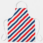 対角ストライプ三色 エプロン (正面)
