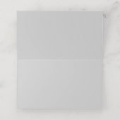 対角ブラック、グレー、メタリックストライプの座席表 プレイスカード (内部開封)