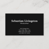 対角ヴィンテージ木工用プロフェッショナル 名刺 (裏面)