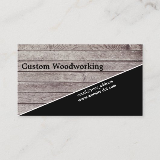 対角ヴィンテージ木工用プロフェッショナル 名刺 (正面)