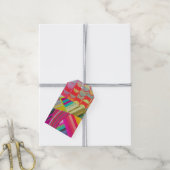 対角線と曲線のコラージュ D ギフトタグ (より糸付き)