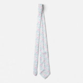 対角線のエレガンス：水彩ライン ネクタイ (裏面)