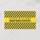 対角線のストライプな建築のスタイル 名刺 (正面)