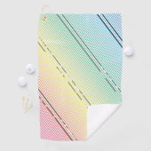 対角線のストライプの背景10 ゴルフタオル (インサイチュ)