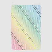 対角線のストライプの背景10 ゴルフタオル (正面)