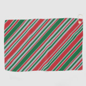 対角線のストライプの背景 ゴルフタオル (横)