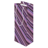 対角線のマスストライプク ワインギフトバッグ (裏面アングル)