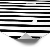 対角線の黒いハッシュ線 ポスター (角)