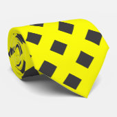 対角線の黒い四角形 ネクタイ (ロール)