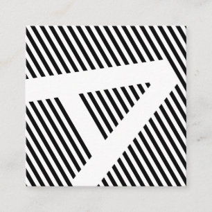 対角線は白黒を盲目にします スクエア名刺