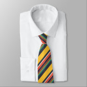 対角線カラフルのストライプパターン ネクタイ (タイ)
