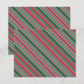 対角線ストライプの背景 ノートカード (正面/裏面)