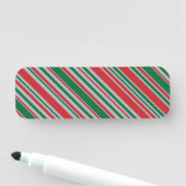 対角線ストライプの背景 名札 (インサイチュ)