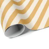 対角線ストライプクリスマスイエローオフ白 ラッピングペーパー (ロールコーナー)
