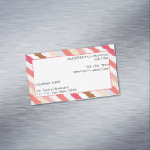 対角線ストライプ温トナモダンー マグネット名刺 (インサイチュ)